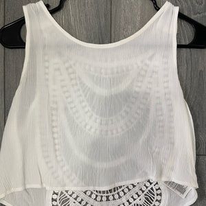 H&M Coachella Sheer Crop Tank Top
